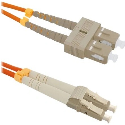 Qoltec 54041 optic, patch, SC/UPC - LC/UPC Multimode 50/125 OM2 Duplex, 3m