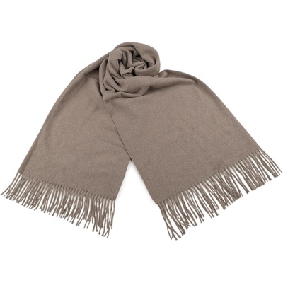 Šátek typu pashmina s třásněmi 4 béžová