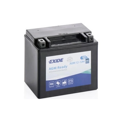 Exide AGM 12Ah 200A left+ AGM12-12M