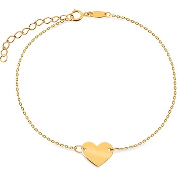 iZlato Forever zlatý náramok so srdiečkom na gravírovanie IZ23775Y