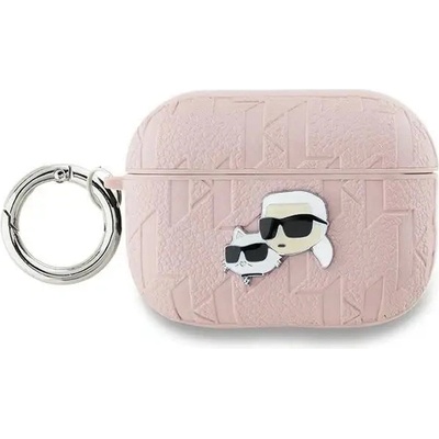 Karl Lagerfeld Кейс Karl Lagerfeld Monogram Karl & Choupette Head за AirPods Pro 2, розов (3666339283704)