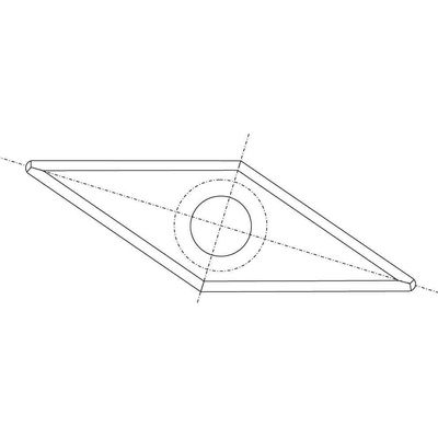 RSS-CB Kosočtvercová žiletka - 27x10x2,5 HW