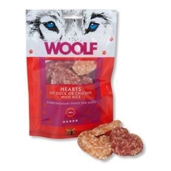 Woolf Duck & Chicken Hearts 100 g