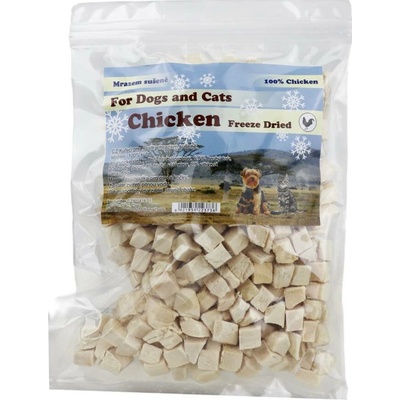 For Dogs and Cats Pochoutka Kuřecí maso kostky sušené mrazem 85 g