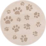 FD Бежов детски килим ø133 cm Paws Light Beige - FD (5901760427845)