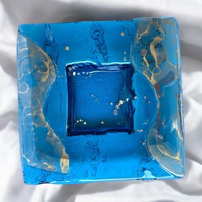Juraj Sloboda, Misa sklo 30x30 30x30 cm modrá 3