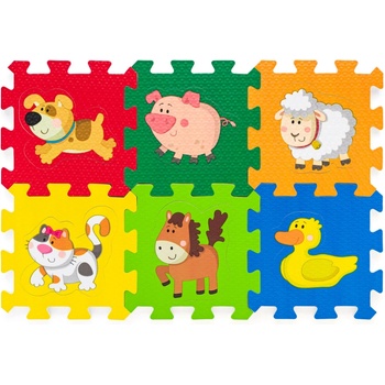 Plastica Penové puzzle so zvieratkami 6 ks