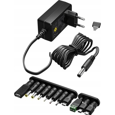goobay Univerzálny napájací adaptér 230V 3-12V / jednosmerný 1000mA (ppadapter-70)