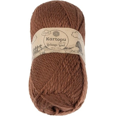 BELLATEX Melange Wool 100 g - 1892 hnědá