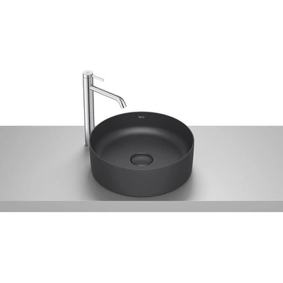Roca Умивалник за монтаж върху плот, Terra, matt black (A32787N080)