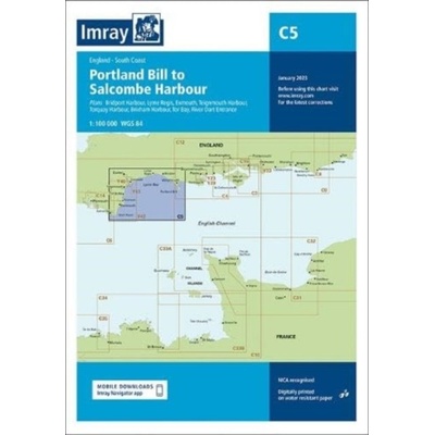 Imray Chart C5 - Portland Bill to Salcombe Harbour (Imray)(Sheet map, folded)