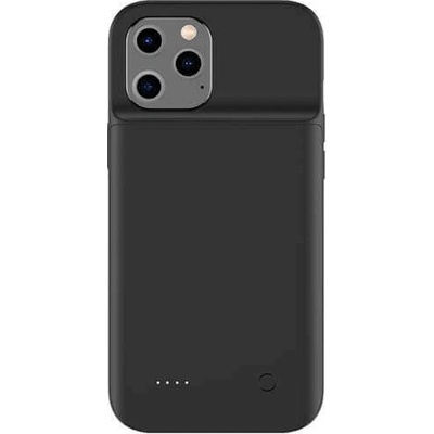 Púzdro SES 3v1 Silikónové s externou batériou smart battery case power bánk 3500 mAh Apple iPhone 12 Pro - čierne 9506