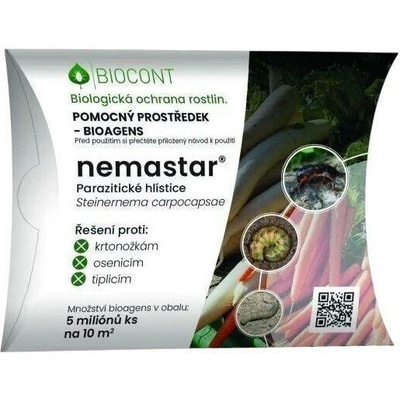BioTomal Nemastar parazitické hlístice proti krtonožkám, osenicím a tiplicím