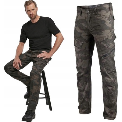 Kalhoty Brandit kapsáče Slim fit Dark camo