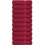 vidaXL Кърпи за баня FROGN 10 бр. бордо 100x150 см 360 г/м2 (136742)