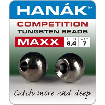 Hanák Competition Tungstenové Hlavičky MAXX 6,4 mm Černý Nikl