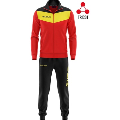 Givova Tuta Campo Tracksuit red / yellow