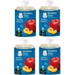Nestle Плодова закуска Nestle Gerber Natural - Пауч с ябълки и кайсии, 4 х 150 g (4x12472994) - baby