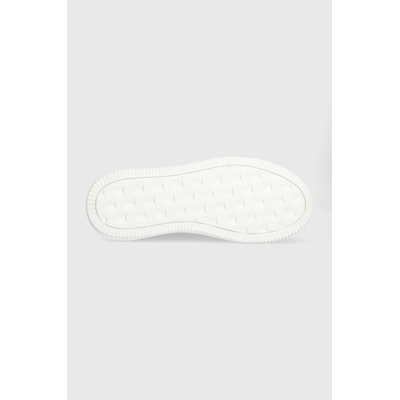 Calvin Klein Jeans Кожени маратонки Calvin Klein Jeans YW0YW00823 CHUNKY CUPSOLE MONOLOGO W MONO LTH WN в бяло YW0YW00823 (YW0YW00823)