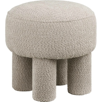 House Nordic Puf CANBERRA, ø43 cm polyester, světle šedý