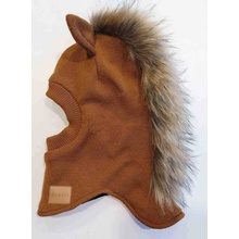 Detská kukla zateplená koník hnedý