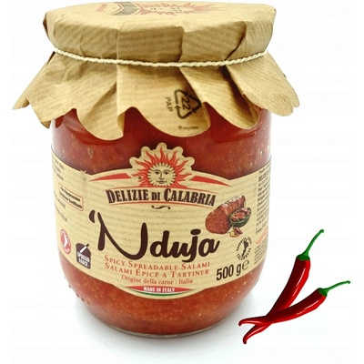 Delizie di Calabria Nduja kalábrijská pikantná nátierková saláma 500 g