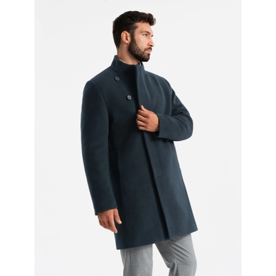 Ombre Clothing pánsky kabát Shihab navy