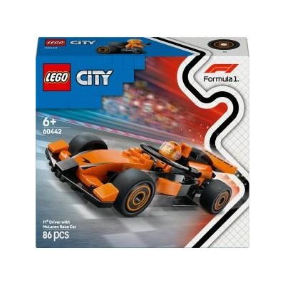 LEGO® LEGO® City F1® Driver with McLaren Race Car 60442, 86 pcs