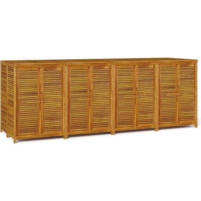 Градинска кутия за съхранение, 280x87x104 см, акация масив