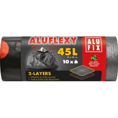 Alufix Торби за отпадъци с връзки ALUFIX - Aluflexy, 45 l, 10 броя (1100035253)