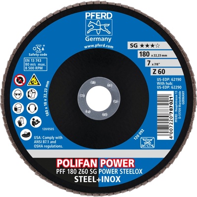 Pferd lamelový brúsny kotúč 180 mm Z60 67686185