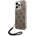 GUESS Кейс Guess GUOHCP14LH4STW за iPhone 14 Pro 6.1", кафяв / кафяв, твърд, 4G Print Strap (3666339093853)