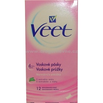 Veet voskové pásky pro normální pokožku 12 ks