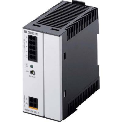 BLOCK PM-0124-020-0 sieťový zdroj na montážnu lištu (DIN lištu), 24 V/DC, 2 A, 48 W, výstupy 1 x