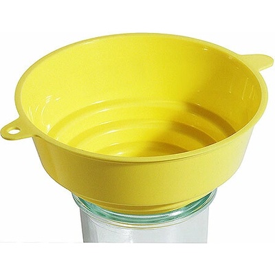CONTACTO Trychtýř z polyethylénu, průměr 105 mm, žlutý | CONTACTO, 5427/100