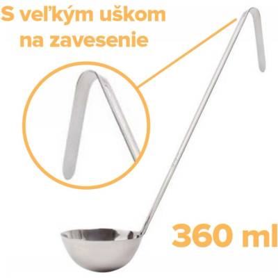 Naberačka kuchynská nerez 360 ml/12 cm dĺžka 36cm WW