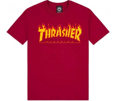 Thrasher Flame Logo Cardinal red