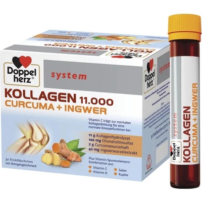Doppelherz System Kollagen Curcuma + Ingwer, 30 флакона