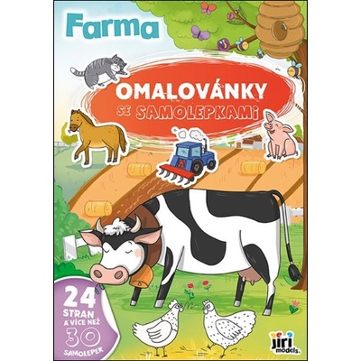 Omalovánky A4 se samolepkami farma