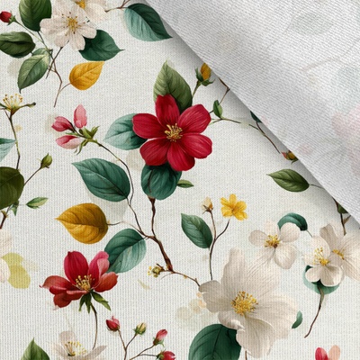 Takoy Teplákovina Takoy 150 cm mini květiny Leaf