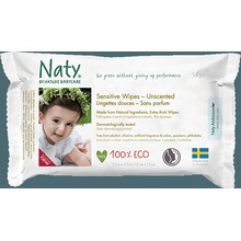 Naty Nature Babycare vlhčené ubrousky bez vůně pro citlivou pokožku 56 ks