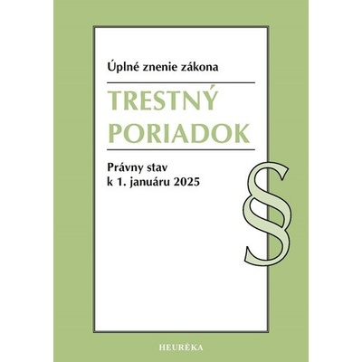 Trestný poriadok 1/2025, 1. vydanie