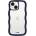 Holdit Гръб Holdit Wavy за iPhone 17E, iPhone 16E, 15, 14, 13 - Midnight Blue, Transparent