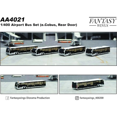 JC Wings Airport Bus E. Cobusrear door version4 pcs 1:400