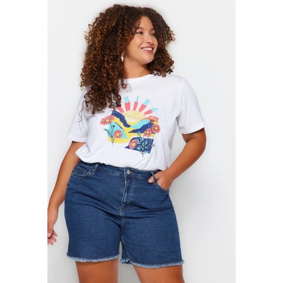 Trendyol dámské kraťasy 8683048273630 modrá