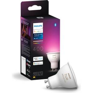 Philips White & Color Ambiance GU10 LED spot pack of 2 (400 lm), dimmable LED lamps for the Hue lighting system with 16 million colors, smart light control via voice and app - 8720169229815 - boombuy