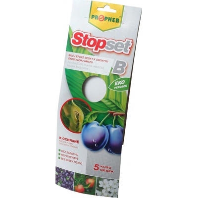 PROPHER STOPSET BIELE lepové dosky 5 ks