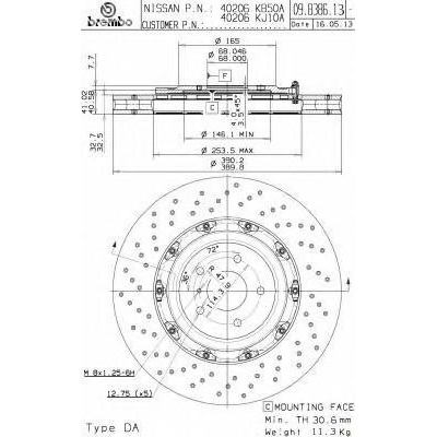 BREMBO Brzdový kotouč TWO-PIECE FLOATING DISCS LINE - 390 mm BRE 09.B386.13 | Zboží Auto