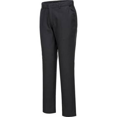Portwest S232 Streč Slim Chino nohavice čierna, skrátená