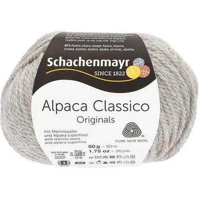 Schachenmayr Alpaca Classico 90 Světle šedý melír